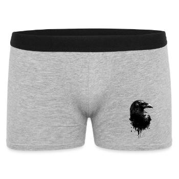 Rabe - Männer Boxer Shorts - Grau meliert - Vorne