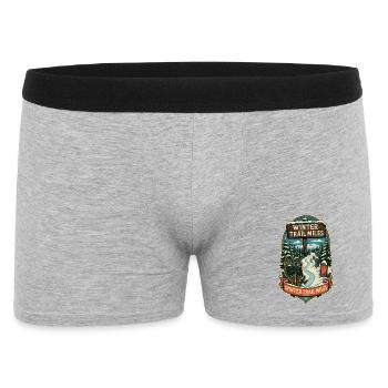 MILES DU SENTIER D’HIVER - Boxer Homme - gris chiné - Devant