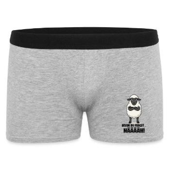  Bevor Du Fragst Nääääh Grummeliges Schaf Für - Männer Boxer Shorts - Grau meliert - Vorne