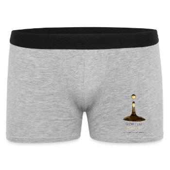 Sanfter Power-Minimalismus Zitatdesign - Männer Boxer Shorts - Grau meliert - Vorne