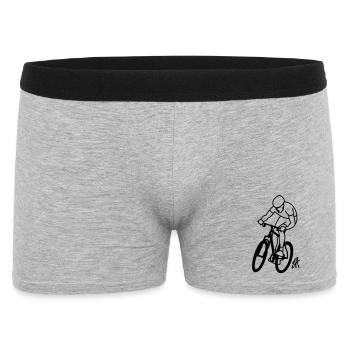 Mountainbike - Männer Boxer Shorts - Grau meliert - Vorne