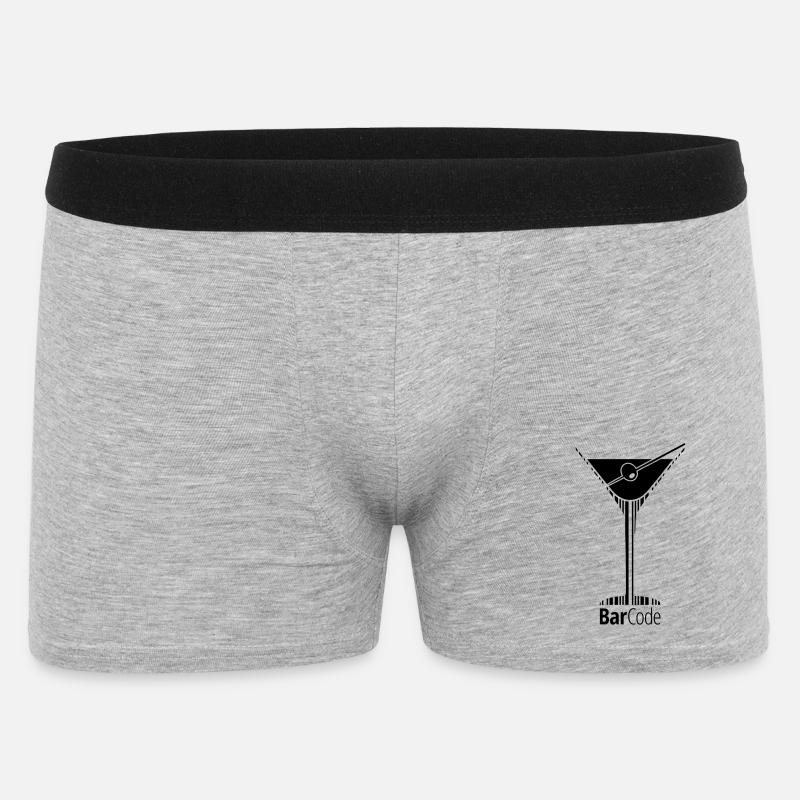 BarCode Martini - Boxer Homme - gris chiné