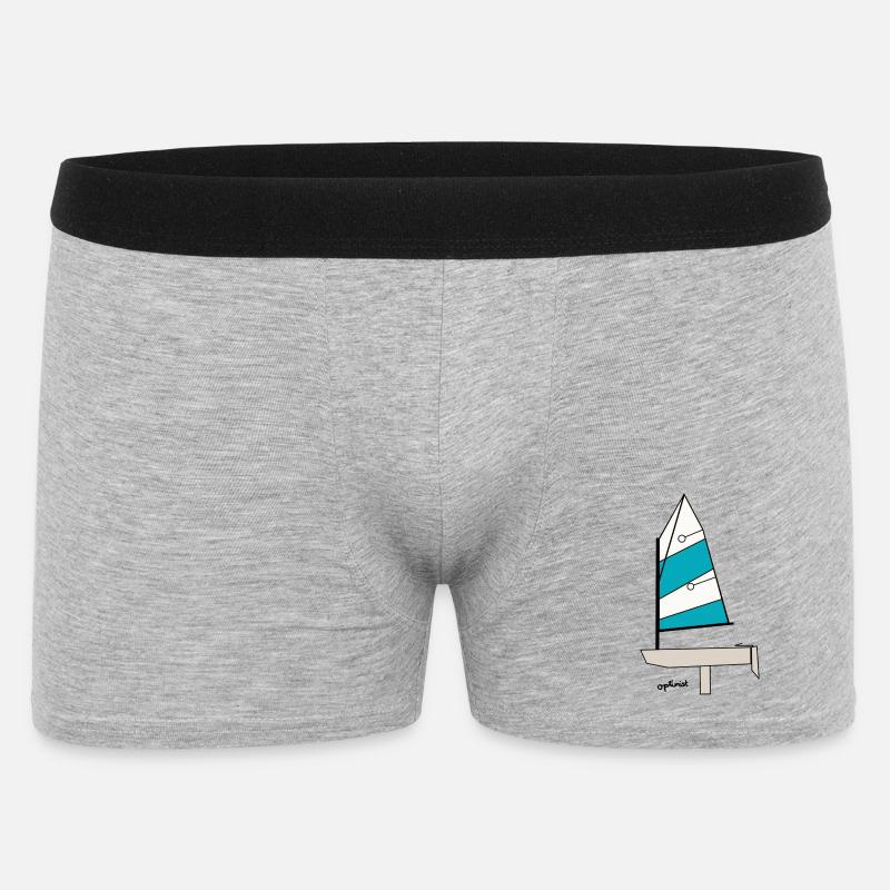 Optimist Sailboat Variant 3 - Men's Boxer Shorts - heather grey