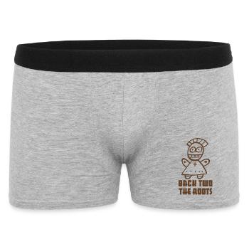 "Back two the Roots" Voodoo Doll - Men's Boxer Shorts - heather grey - Front