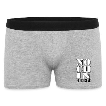 noch in Erprobung Probe Test Versuch - Männer Boxer Shorts - Grau meliert - Vorne