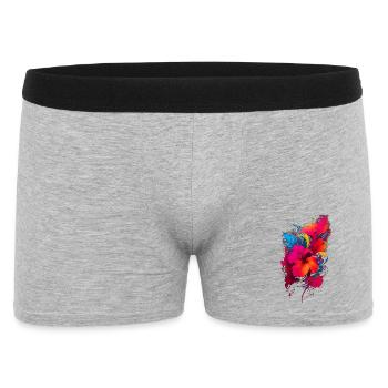 Hibiscus - Boxer Homme - gris chiné - Devant