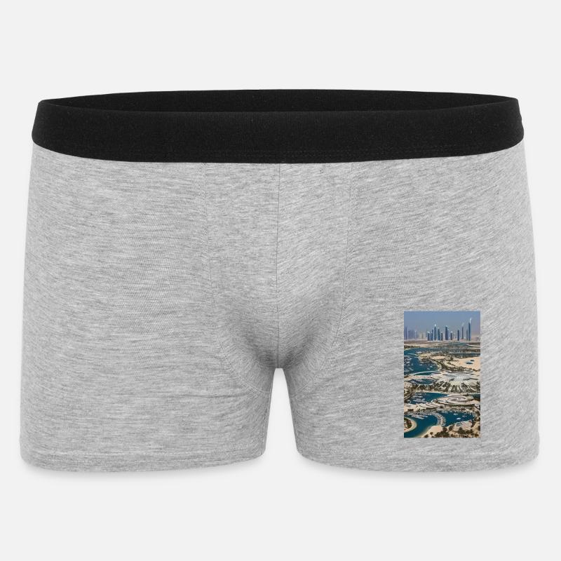 Abu Dhabi Abu Dhabi - Männer Boxer Shorts - Grau meliert