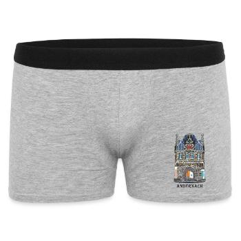 Andernach, porte du Rhin emblématique, Allemagne - Boxer Homme - gris chiné - Devant