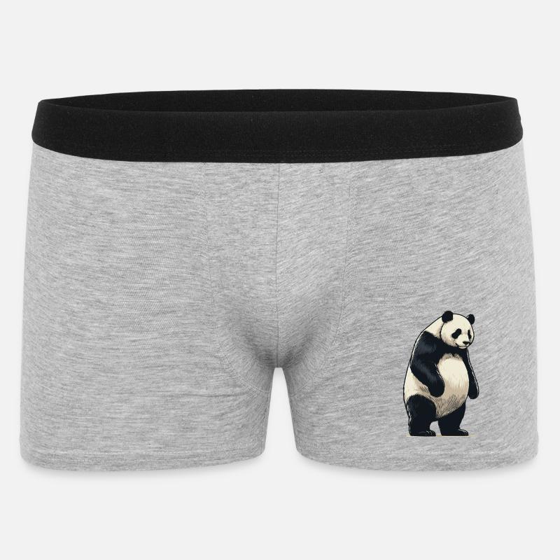 Panda - Boxer Homme - gris chiné