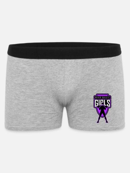 filles_jamais_tranquilles_unies - Boxer Homme - gris chiné