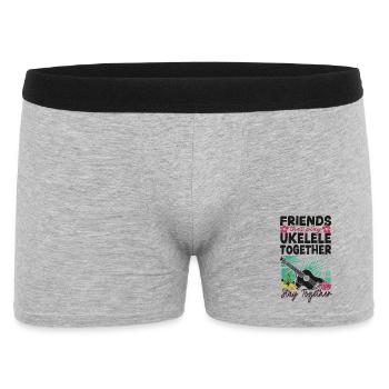 Amis du ukulélé hawaïen - Boxer Homme - gris chiné - Devant