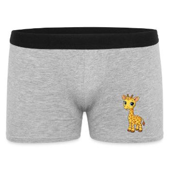 Bébés girafes - Boxer Homme - gris chiné - Devant