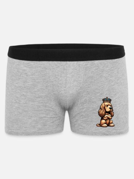 Cocker Spaniel Cockerhund Cocker Spaniel Besitzer - Männer Boxer Shorts - Grau meliert
