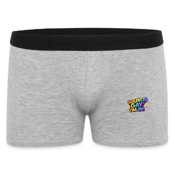 Lettres arc-en-ciel : Sons gays Je suis dans - Boxer Homme - gris chiné - Devant