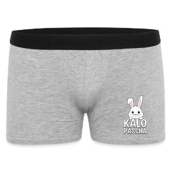 Kalo Pascha Greek Easter Bunny Orthodox Easter - Men's Boxer Shorts - heather grey - Front
