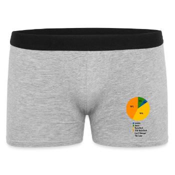 Routine de basketball amusante Humour des athlètes - Boxer Homme - gris chiné - Devant