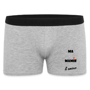 GRANNY. MAMMA. GRANDMOTHER. MOTHER'S DAY. HEART - Men's Boxer Shorts - heather grey - Front