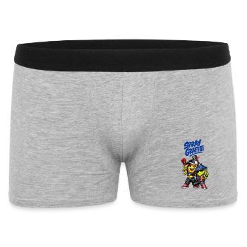 Spray Graffiti – Urban Street Duo - Männer Boxer Shorts - Grau meliert - Vorne