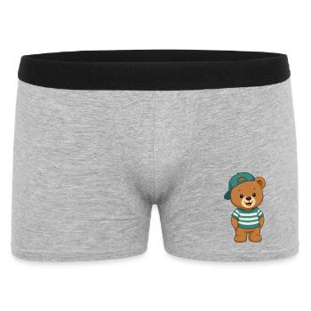 Cuddly Bear Teddy Bear - Men's Boxer Shorts - heather grey - Front