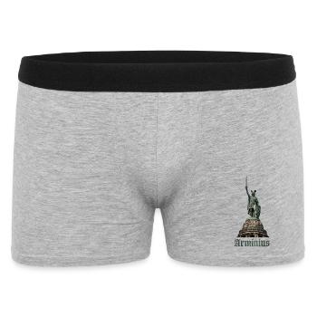 Arminius Germanic Hero - Männer Boxer Shorts - Grau meliert - Vorne