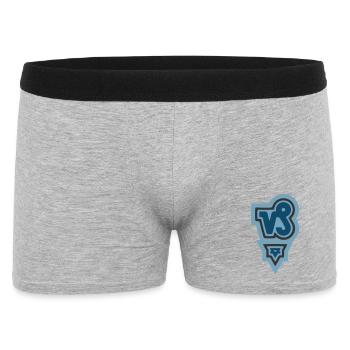 Tierkreis Stammes-Steinbock und Erde - Männer Boxer Shorts - Grau meliert - Vorne