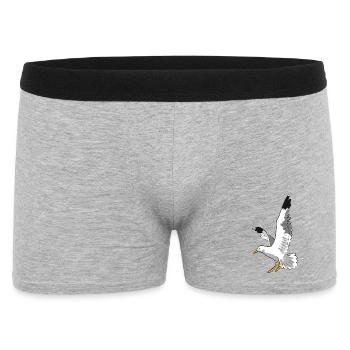 mouette - Boxer Homme - gris chiné - Devant