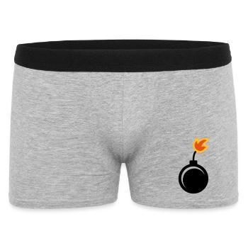 Bombe - Boxer Homme - gris chiné - Devant