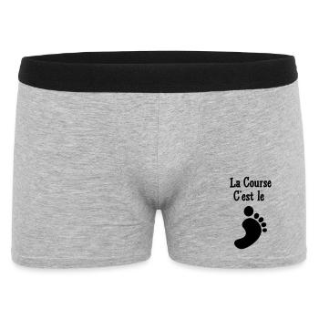 Course à Pied / Running / Jogging / Coureur - Boxer Homme - gris chiné - Devant