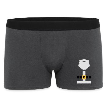 Santa suit and beard - Men's Boxer Shorts - charcoal grey - Front