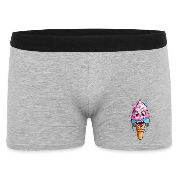 Verspieltes Eistopping-Motiv für Kinder - Men's Boxer Shorts - heather grey - Front