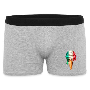 Italy Ice Cream Cone - Men's Boxer Shorts - heather grey - Front