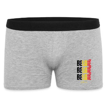 Fierté belge, drapeau de la Belgique - Boxer Homme - gris chiné - Devant