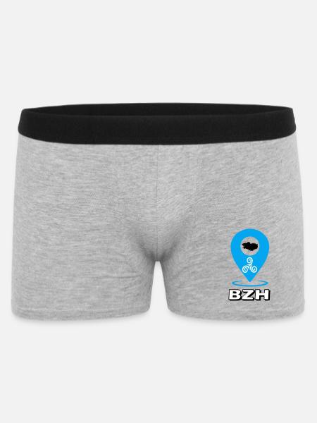 Triskel Breizh Blue - Men's Boxer Shorts - heather grey