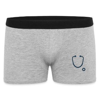 Stethoscope | Symbol for Doctors & Nurses - Men's Boxer Shorts - heather grey - Front