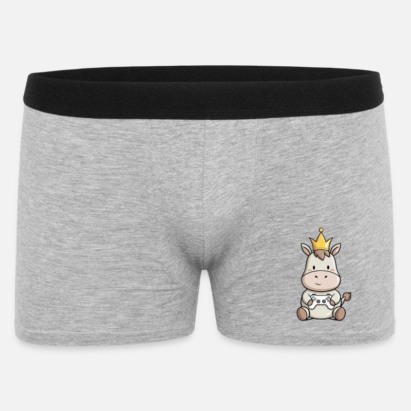 Controller Donkey Crown - Men's Boxer Shorts - heather grey