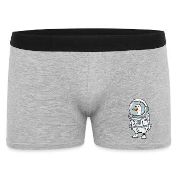 Space Goose Astronaut - Men's Boxer Shorts - heather grey - Front