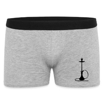 Shisha Silhouette - Men's Boxer Shorts - heather grey - Front