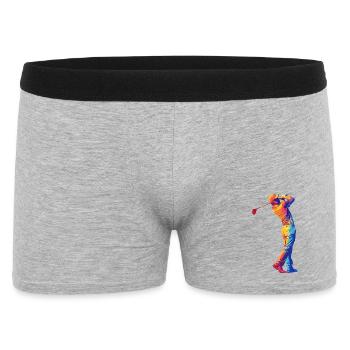 Rainbow Golfer Swing - Men's Boxer Shorts - heather grey - Front