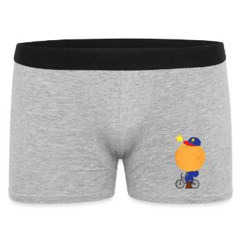 Sunlit Orange Cyclist Hoodie - Men's Boxer Shorts - heather grey - Front