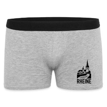 Rheine Silhouette - Männer Boxer Shorts - Grau meliert - Vorne