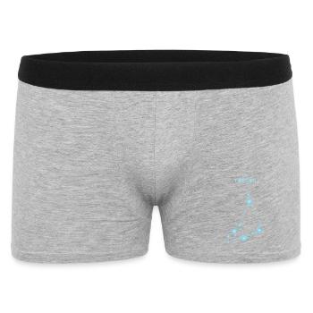 Constellation stellaire du signe du Capricorne Bleu - Boxer Homme - gris chiné - Devant