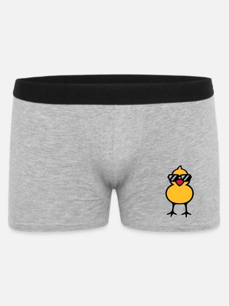 cool chick (rd) - Boxer Homme - gris chiné