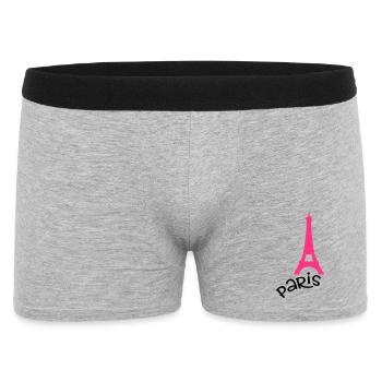 Paris - Men's Boxer Shorts - heather grey - Front