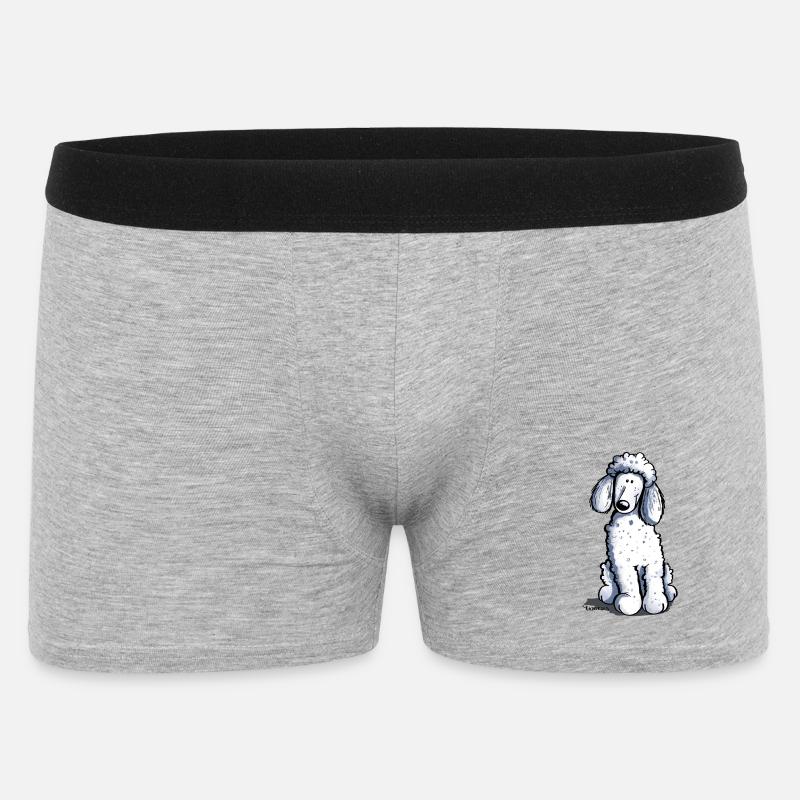 Kleiner Pudel - Männer Boxer Shorts - Grau meliert