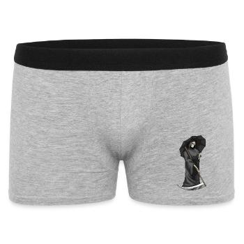 Grim Reaper Halloween Umbrella - Men's Boxer Shorts - heather grey - Front