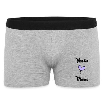 FUTURE MARIEE. EVJF. MARIEE. TEAM. TEAM MARIEE - Boxer Homme - gris chiné - Devant