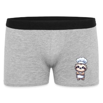 Mignon paresseux Chef Chef Artiste De Cuisine - Boxer Homme - gris chiné - Devant