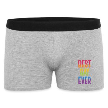 LGBT Pride Month - Best Gay Ever - Men's Boxer Shorts - heather grey - Front