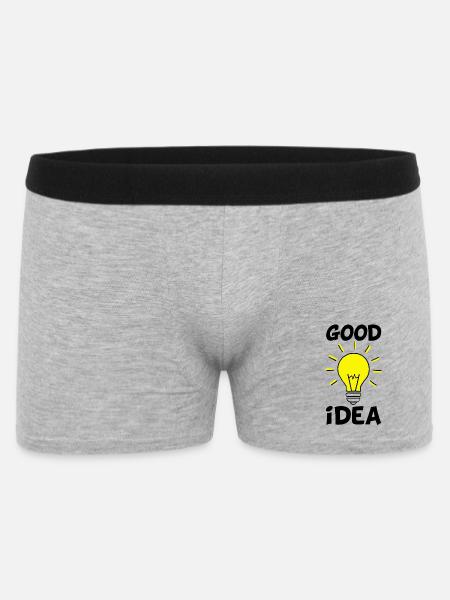 The good idea - Men's Boxer Shorts - heather grey