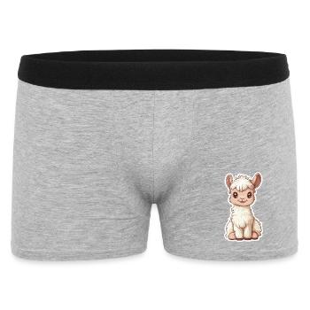 Llama Alpaca Llama Animal Gift - Men's Boxer Shorts - heather grey - Front